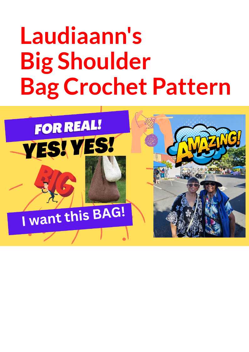 Laudiaann's Big Shoulder Bag Crochet Pattern