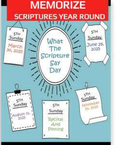 What The Scripture Say Day