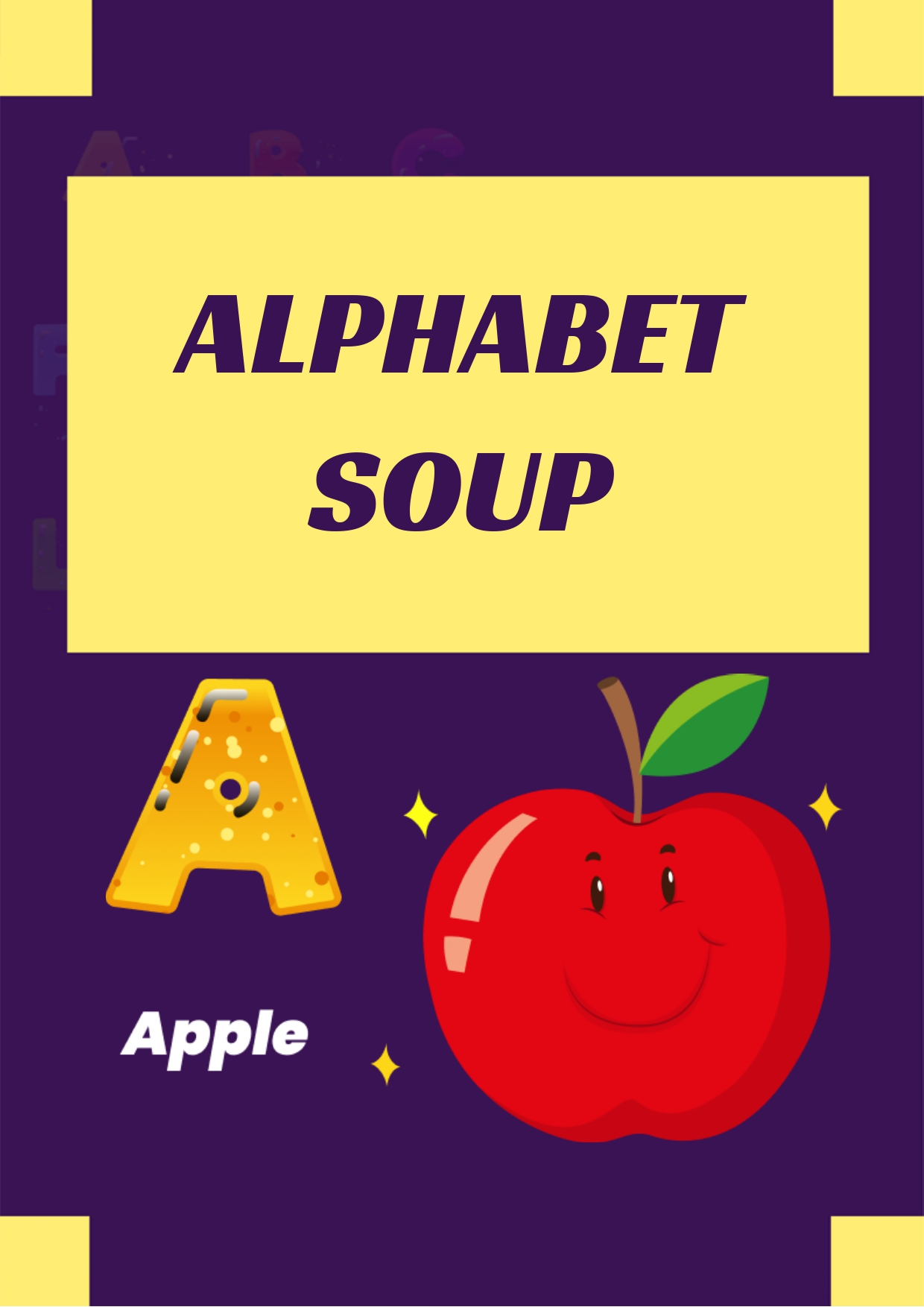 ALPHABET SOUP COLORING eBOOK