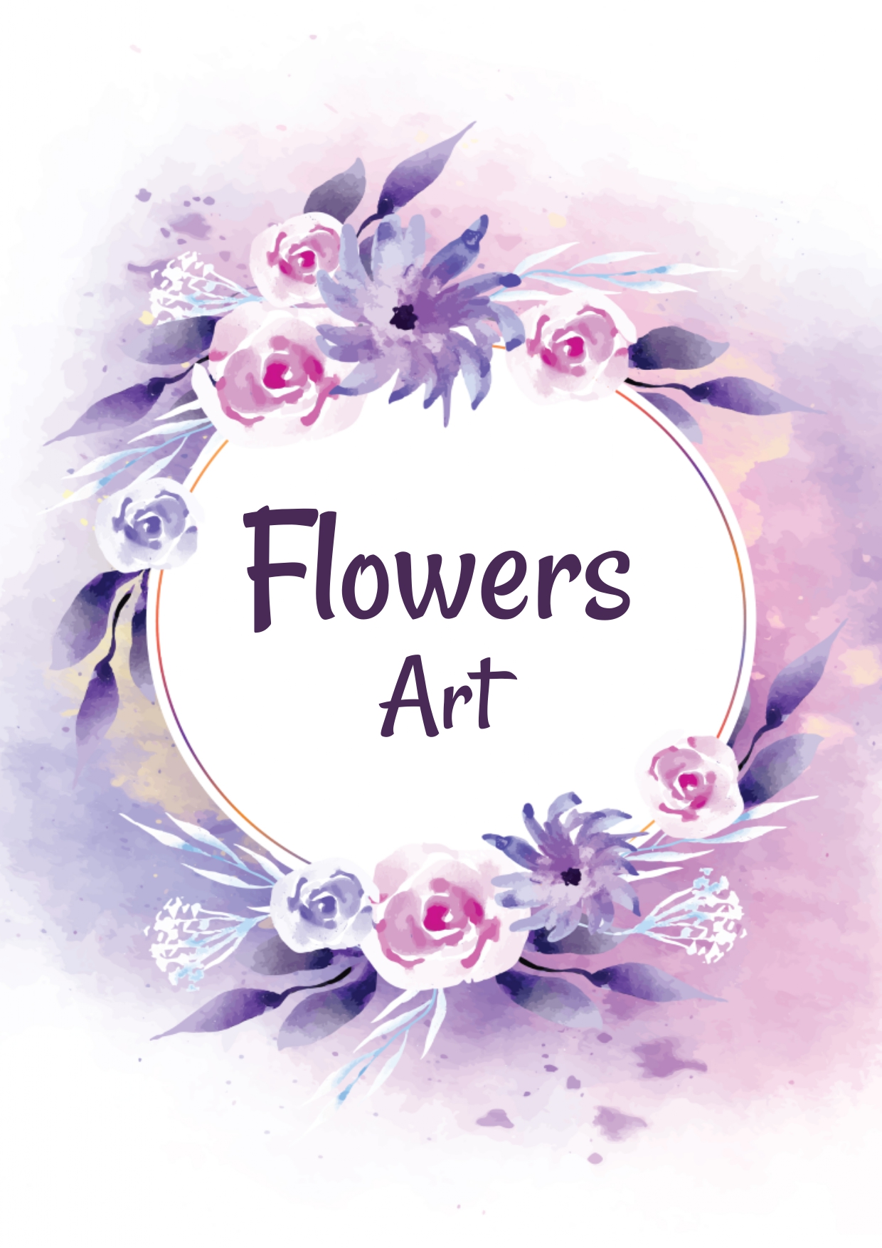 FLOWER ART COLORING BOOK