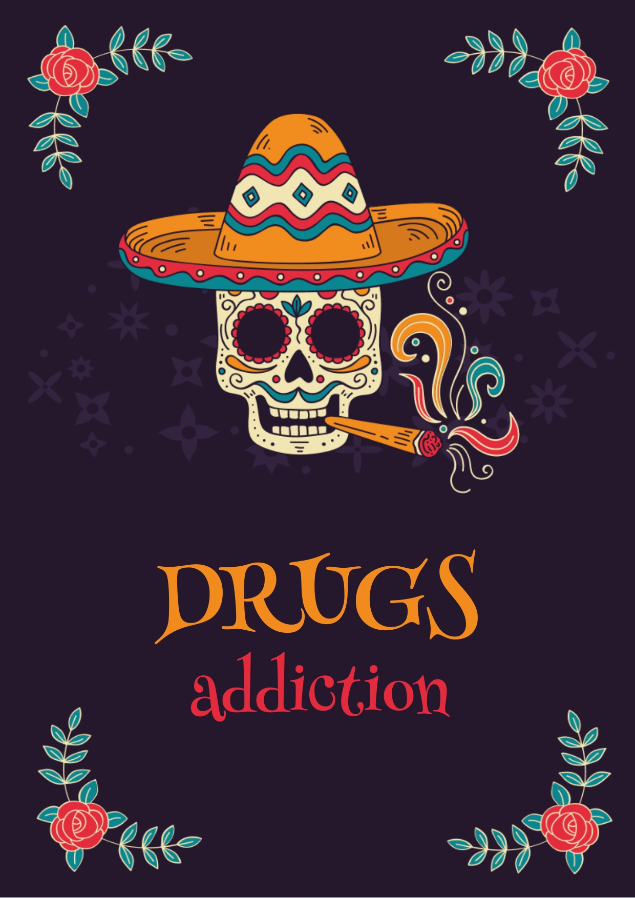 DRUG ADDICTION COLORING BOOK