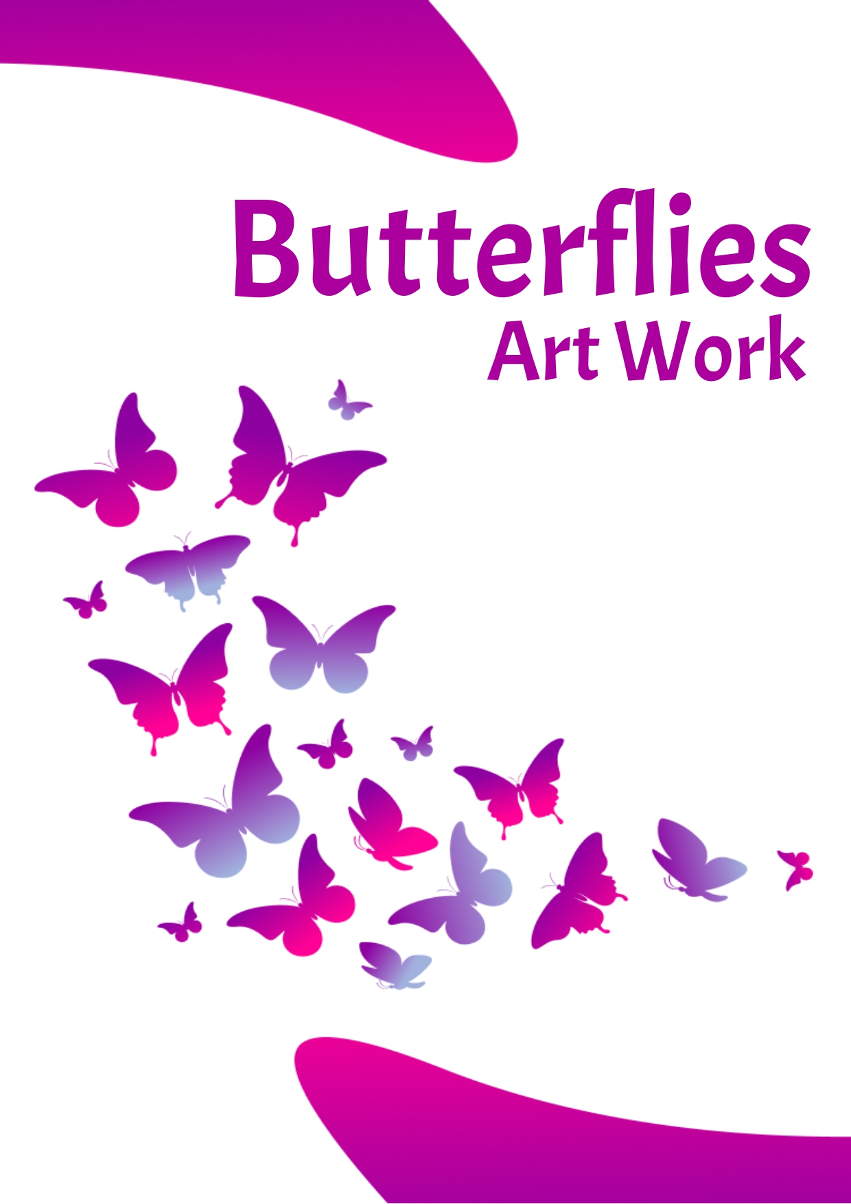 BUTTERFLIES ART WORK COLORING eBOOK