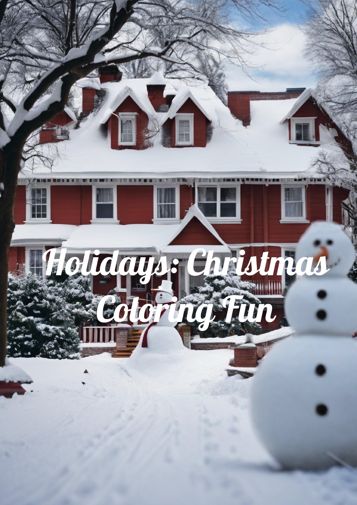 Holidays Christmas coloring Book