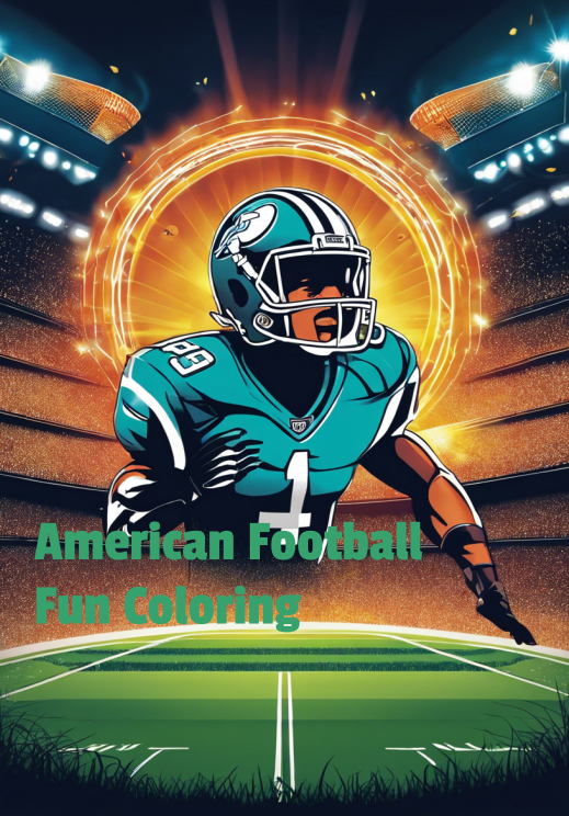 American  Football Fun Coloring