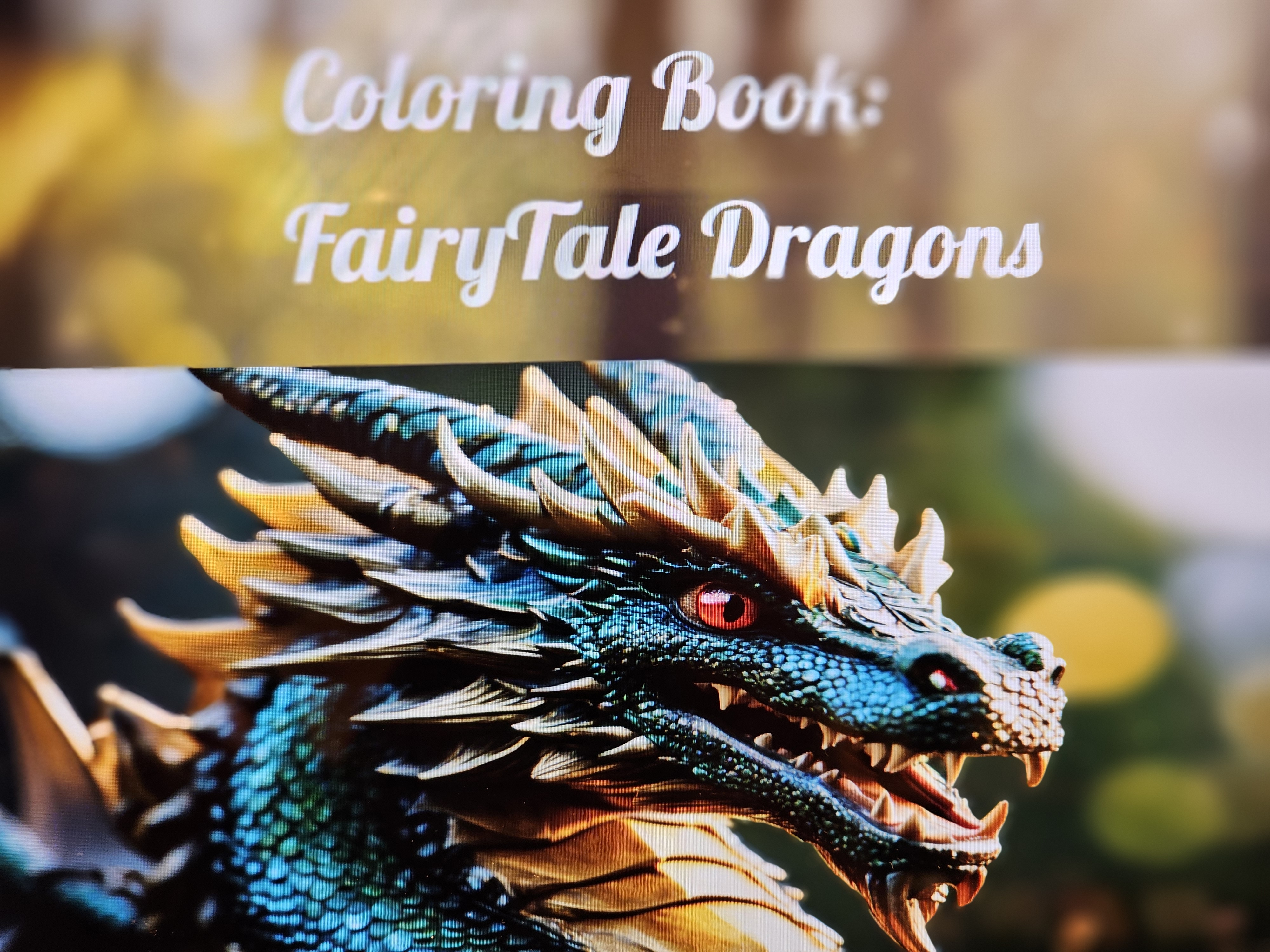 Fairytale Dragon Coloring book