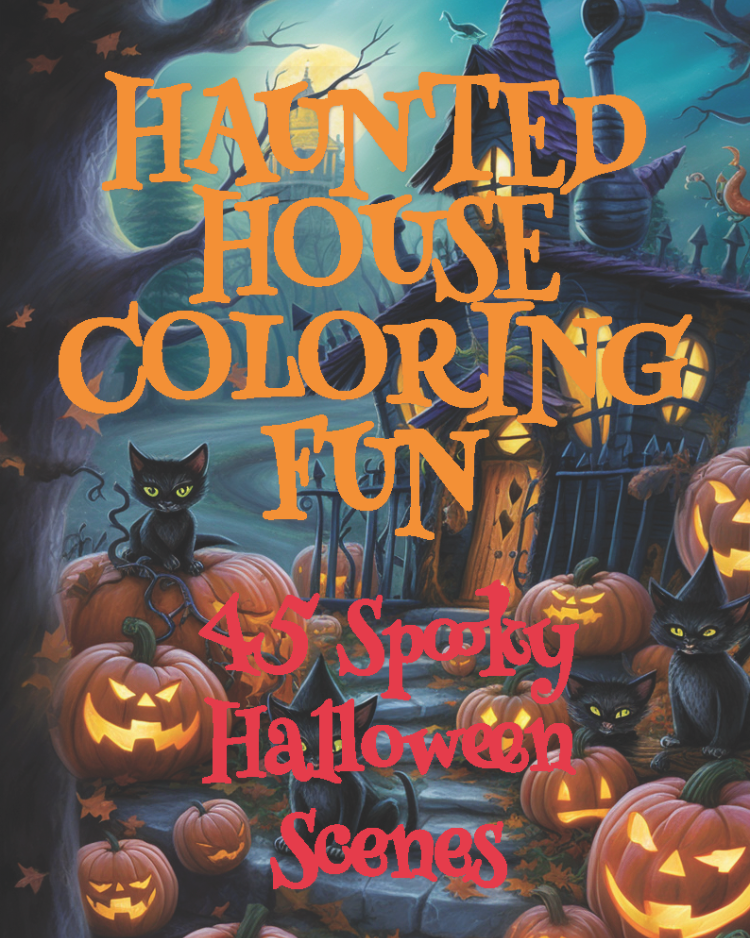 Haunted House Coloring Fun | 45 Spooky Halloween Scenes