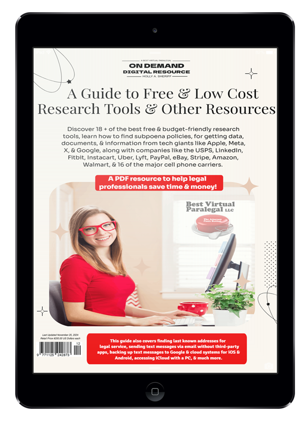 Ultimate Resource for Legal Professionals: Best Virtual Paralegal 2024-2025 Resource Guide 