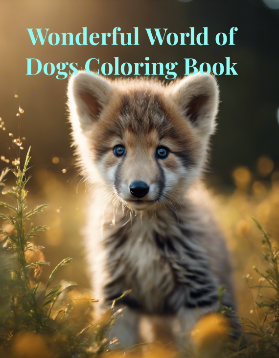 Wonderful World of Dogs Coloring Book