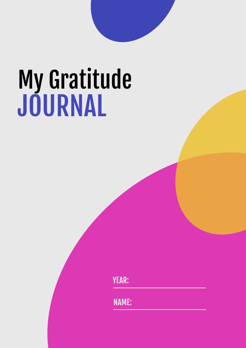 My Gratitude Journal