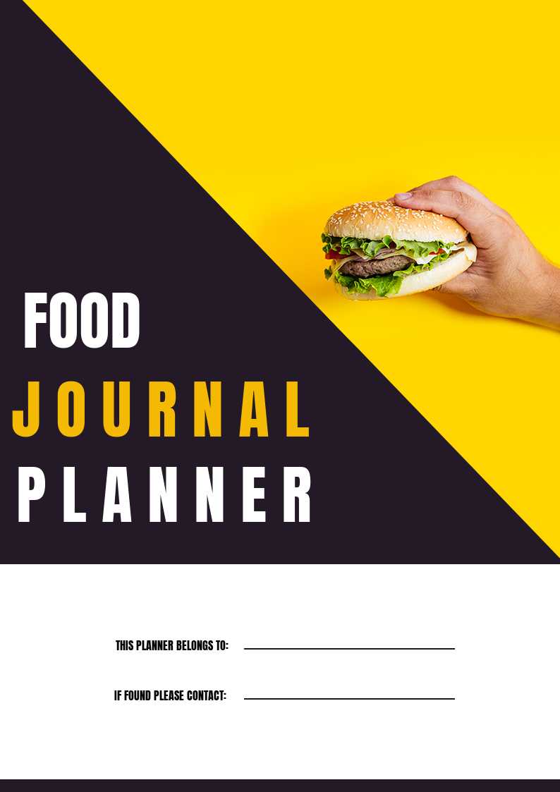 Food Journal/Planner