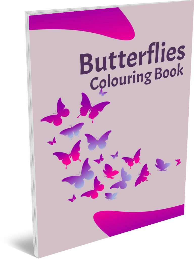BUTTERFLIES Colouring Book