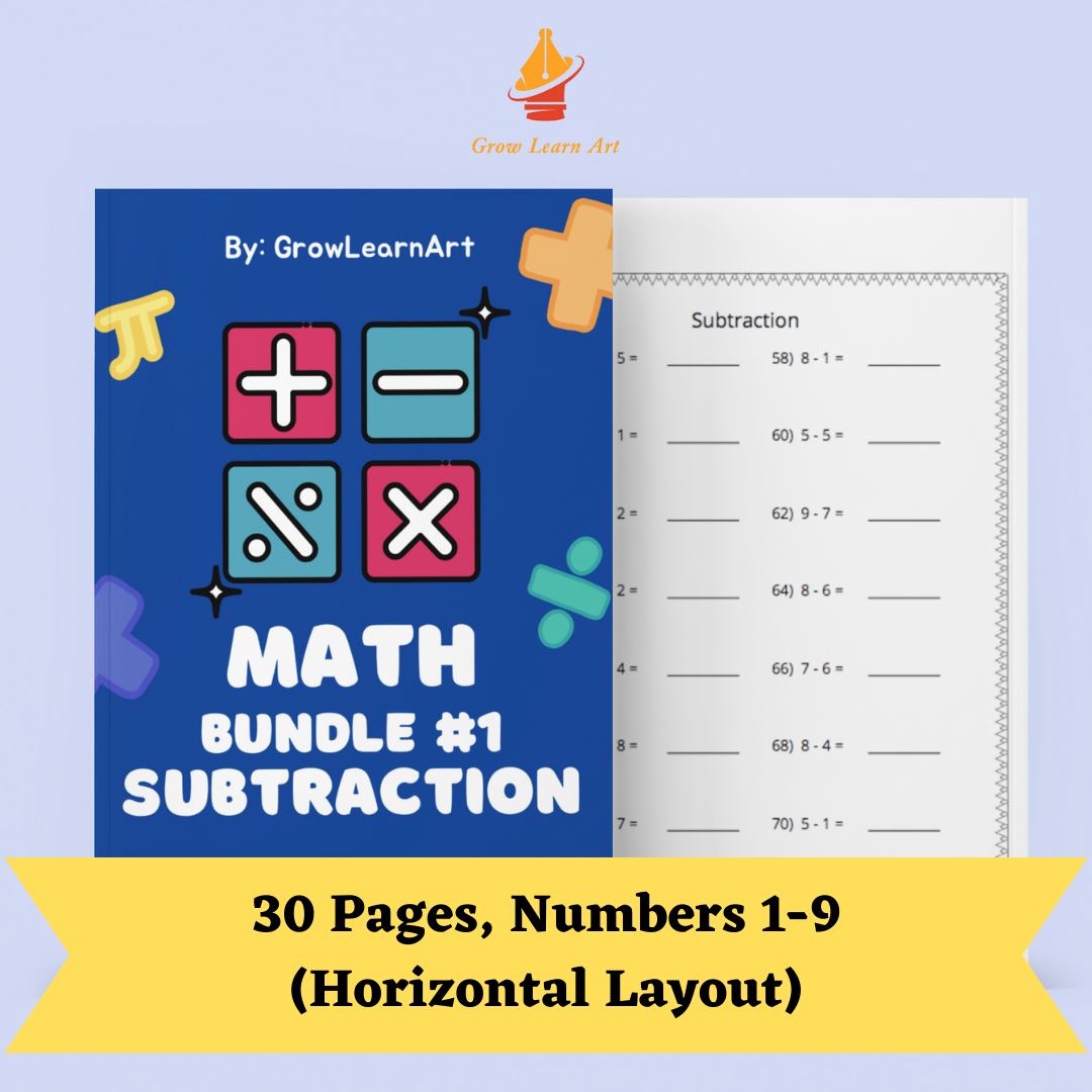 Math Subtraction, Bundle #1