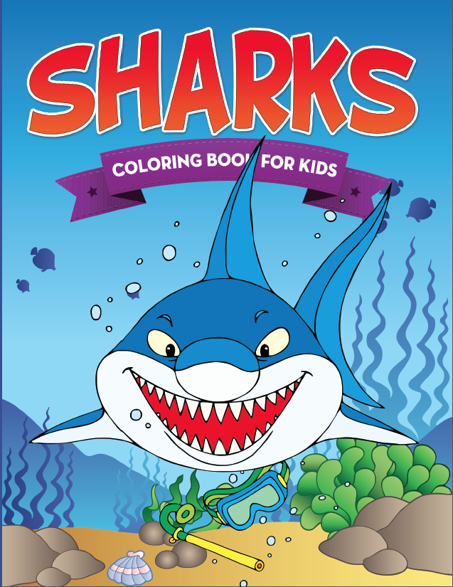 Feel-Good Sharks Coloring Book